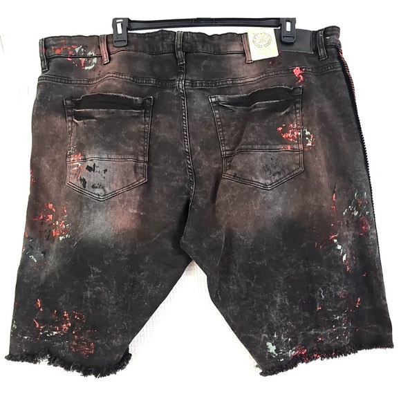Jordan Craig ~Men's Size 44~ Black Legacy Edition Distressed Jeans Shorts NWT. - Picture 11 of 16